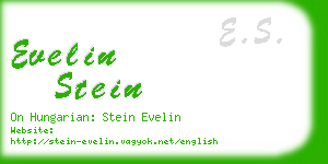 evelin stein business card